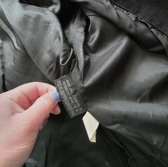 SOLD Vintage Wilsons Leather Suede Fringe Western Jacket Biker Gothic Rodeo - Picture 14 of 14